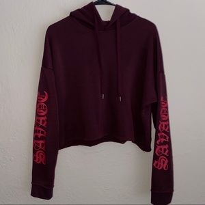 cropped hoodie